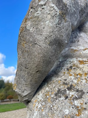 Lot 124 - A carved limestone statue after the antique