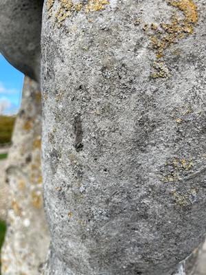 Lot 124 - A carved limestone statue after the antique