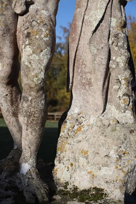 Lot 124 - A carved limestone statue after the antique