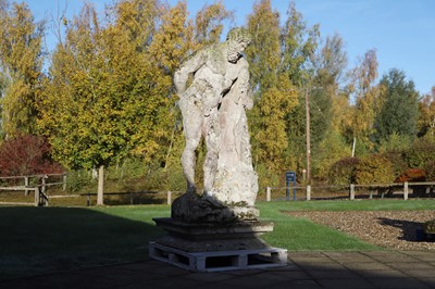 Lot 124 - A carved limestone statue after the antique