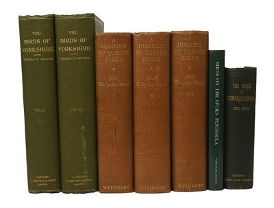 Lot 144 - UK Counties: WALPOLE-BOND, John: A History of Sussex Birds, in 3 Vols.