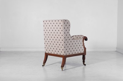 Lot 243 - A Regency mahogany library armchair in the manner of Gillows