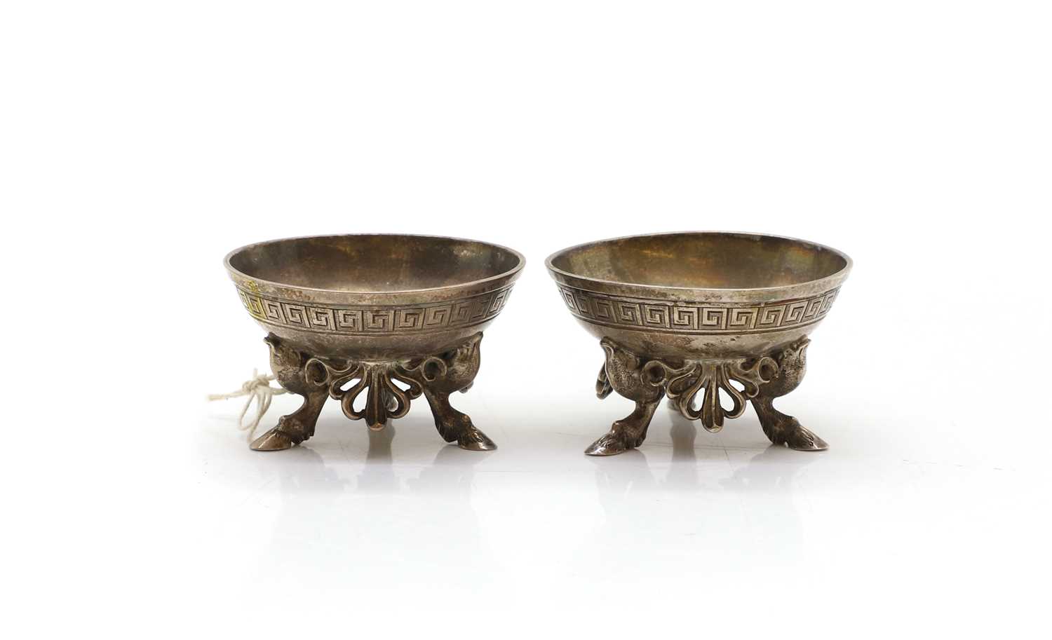 Lot 40 - A pair of Victorian silver-gilt salt cellars