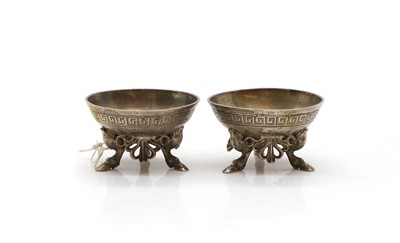 Lot 40 - A pair of Victorian silver-gilt salt cellars
