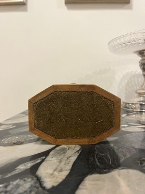 Lot 365 - A George III green-stained tortoiseshell and ivory tea caddy