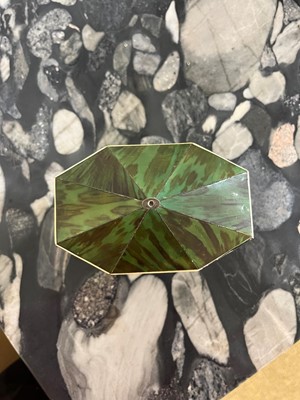 Lot 365 - A George III green-stained tortoiseshell and ivory tea caddy