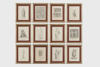 Lot 86 - A set of twelve engravings from 'Bell's New Pantheon'