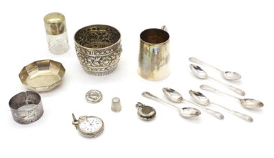 Lot 12 - A collection of silver items