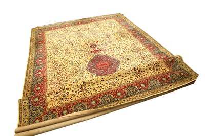 Lot 421 - A yellow ground Woodward Grosvenor wool rug