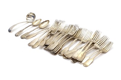 Lot 10 - A collection of silver forks
