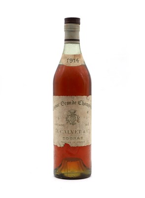 Lot 101 - Cognac – Grande Champagne - J. Calvet & Co - 1914