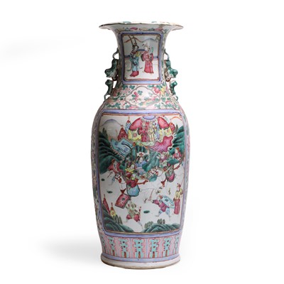 Lot 237 - A Chinese famille rose vase