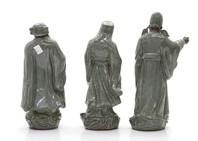 Lot 56 - Three Chinese porcelain figures