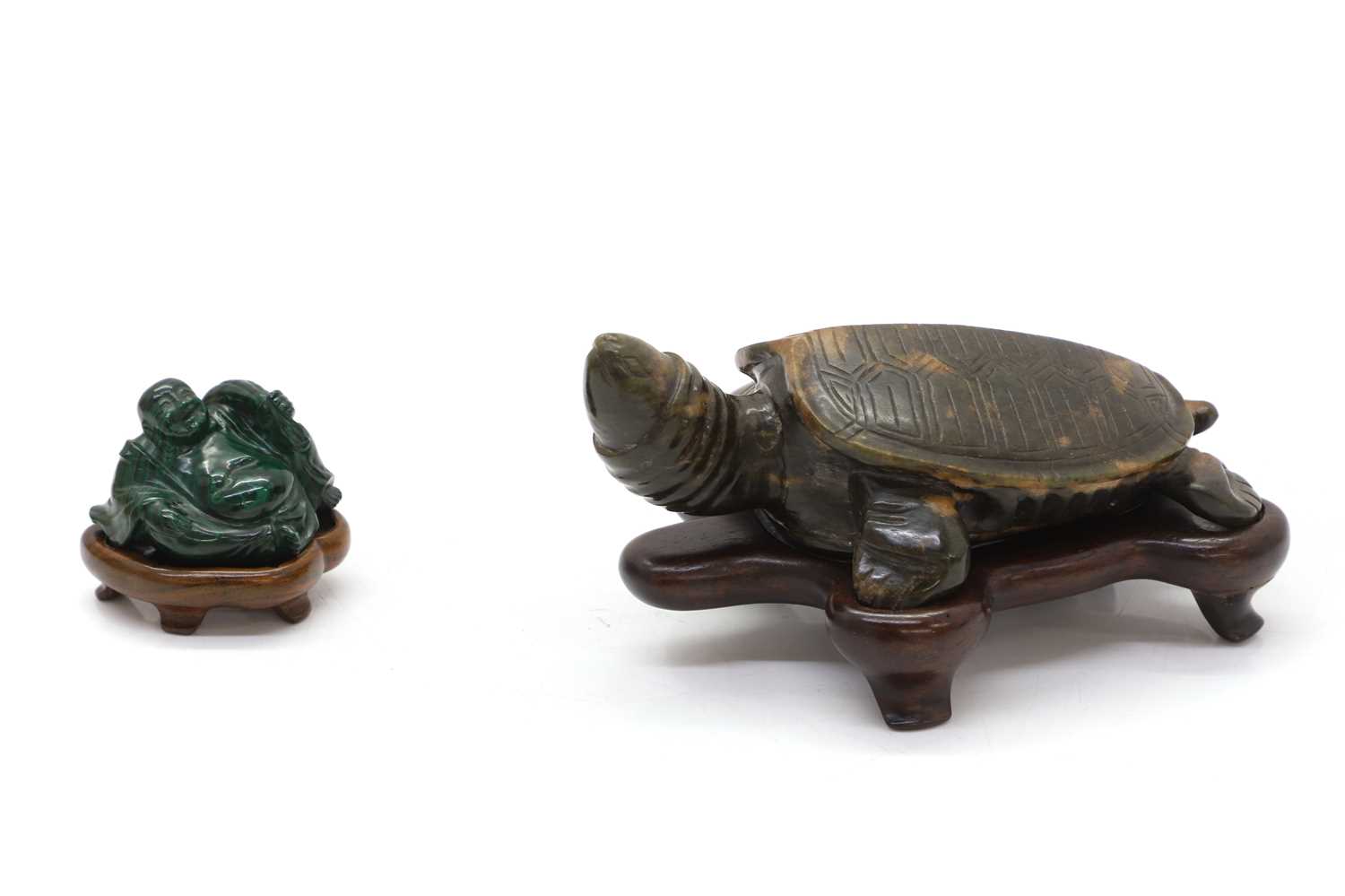 Lot 57 - A hardstone model of a turtle