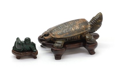 Lot 57 - A hardstone model of a turtle