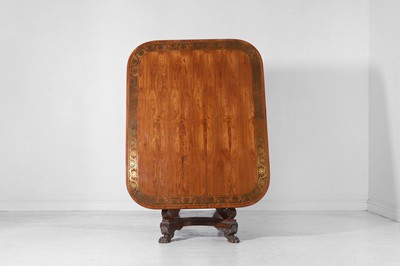 Lot 245 - A Regency kingwood and brass centre table