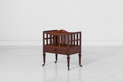 Lot 155 - A small Regency mahogany canterbury