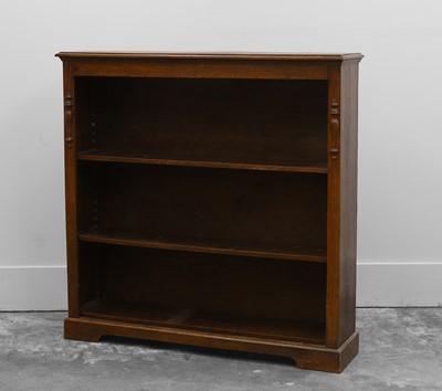 Lot 516 - A oak open bookcase by James Colmer of Bath