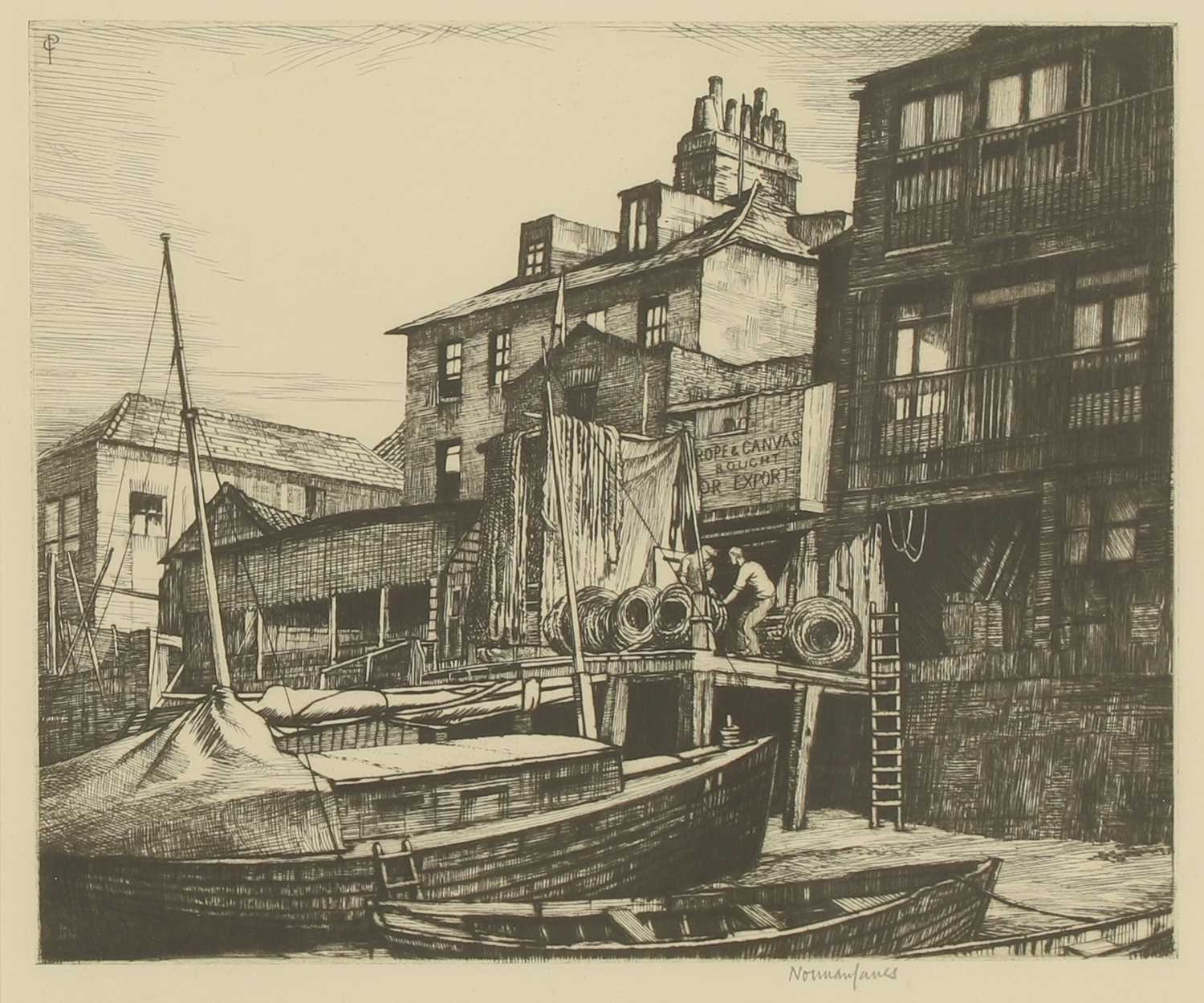 Lot 53 - Norman Thomas Janes RWS RE RSMA (1892-1980)