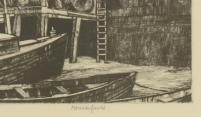 Lot 53 - Norman Thomas Janes RWS RE RSMA (1892-1980)