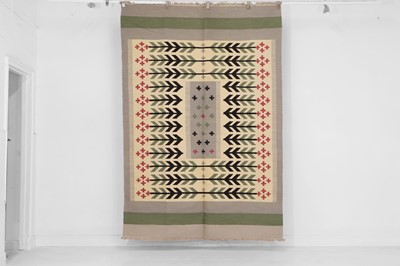 Lot 509 - A flat-weave wool rug of Scandinavian design