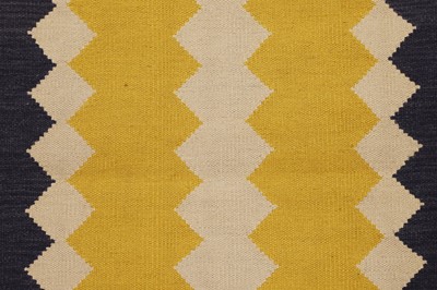 Lot 281 - A long flat-weave wool stair runner