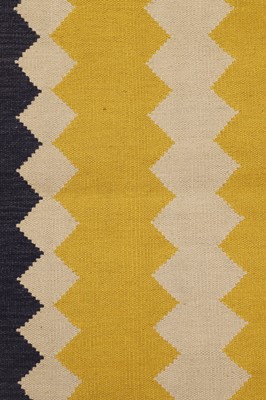 Lot 281 - A long flat-weave wool stair runner