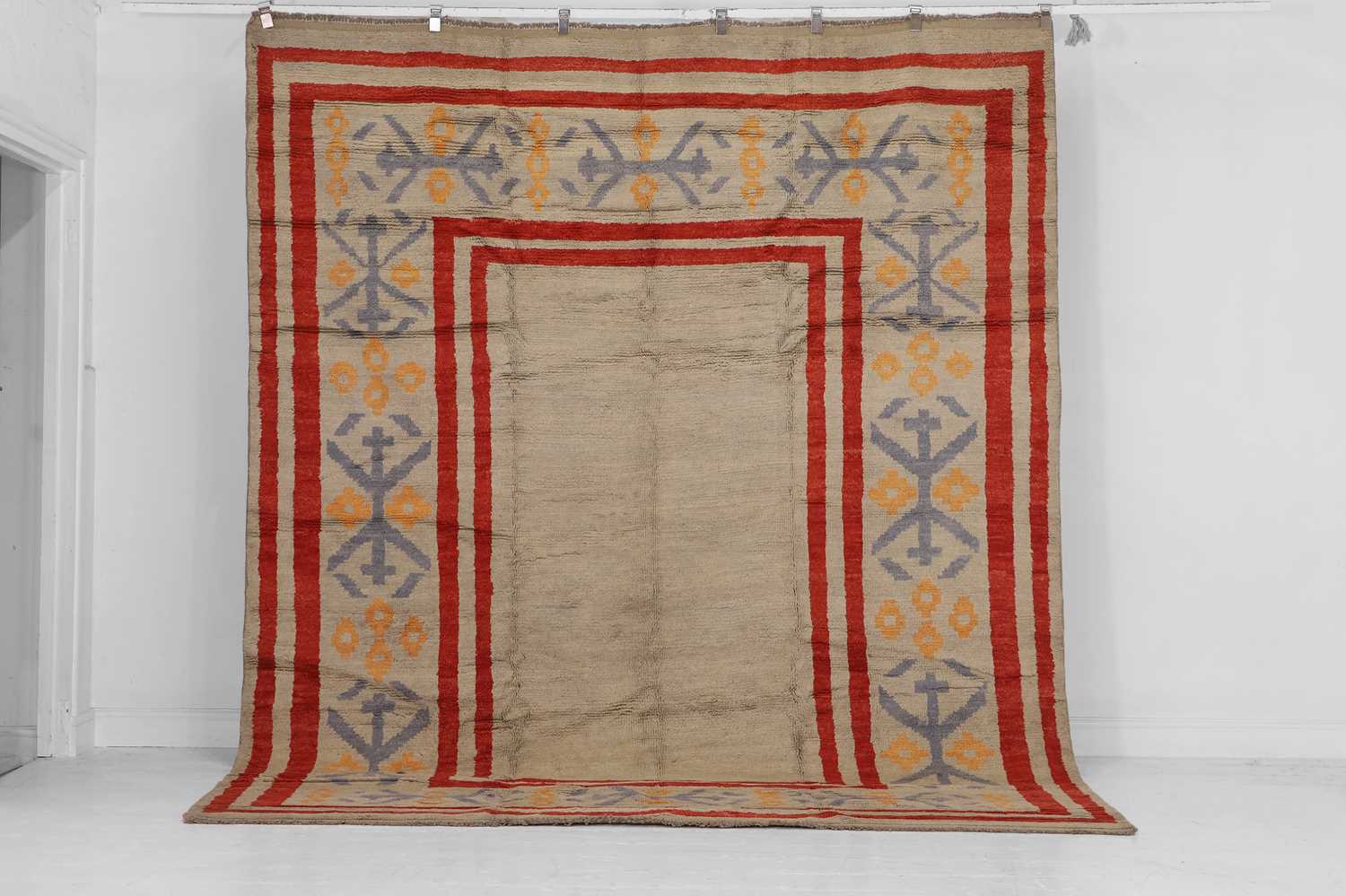 Lot 251 - A wool carpet of mid-century Scandinavian design