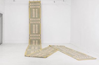 Lot 272 - A flat-weave wool stair runner of Scandinavian design