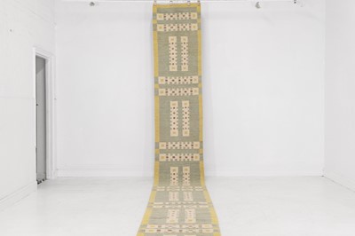 Lot 272 - A flat-weave wool stair runner of Scandinavian design
