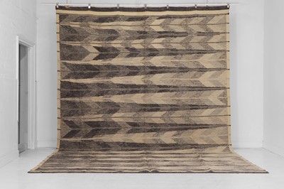 Lot 102 - A flat-weave wool carpet of Scandinavian design