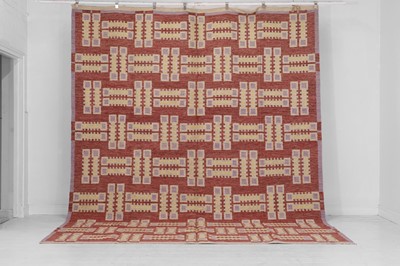 Lot 156 - A flat-weave wool carpet of Scandinavian design