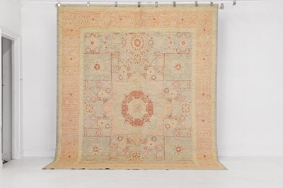 Lot 174 - A wool carpet of Mamluk design