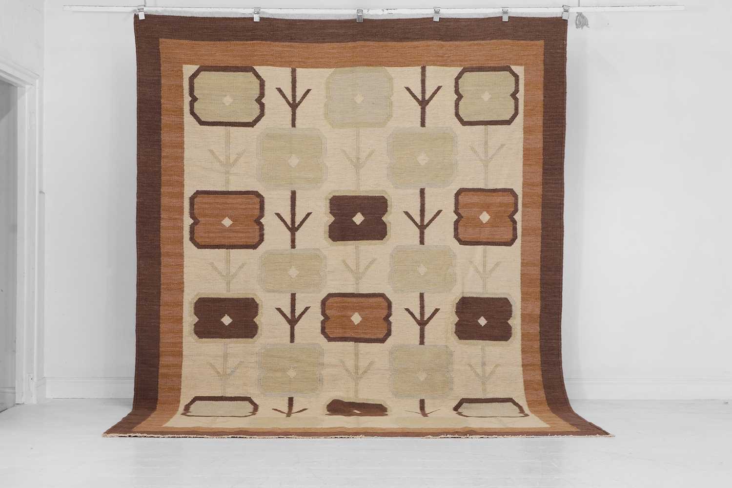 Lot 270 - A flat-weave wool carpet of Scandinavian design