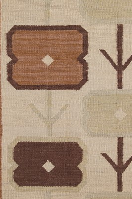Lot 270 - A flat-weave wool carpet of Scandinavian design
