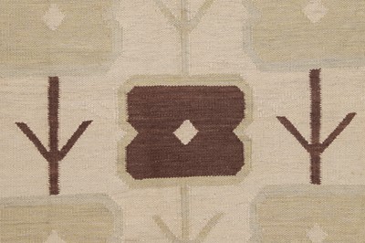 Lot 270 - A flat-weave wool carpet of Scandinavian design