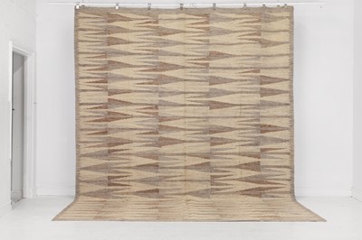 Lot 131 - A flat-weave wool carpet of Scandinavian design