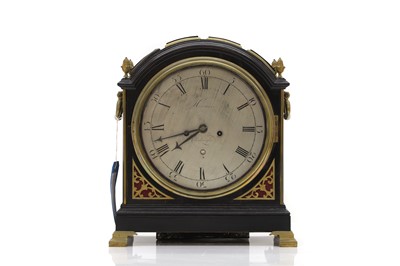 Lot 204 - An ebonised and gilt metal-mounted bracket clock
