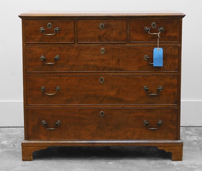 Lot 505 - A Georgian mahogany chest of drawers