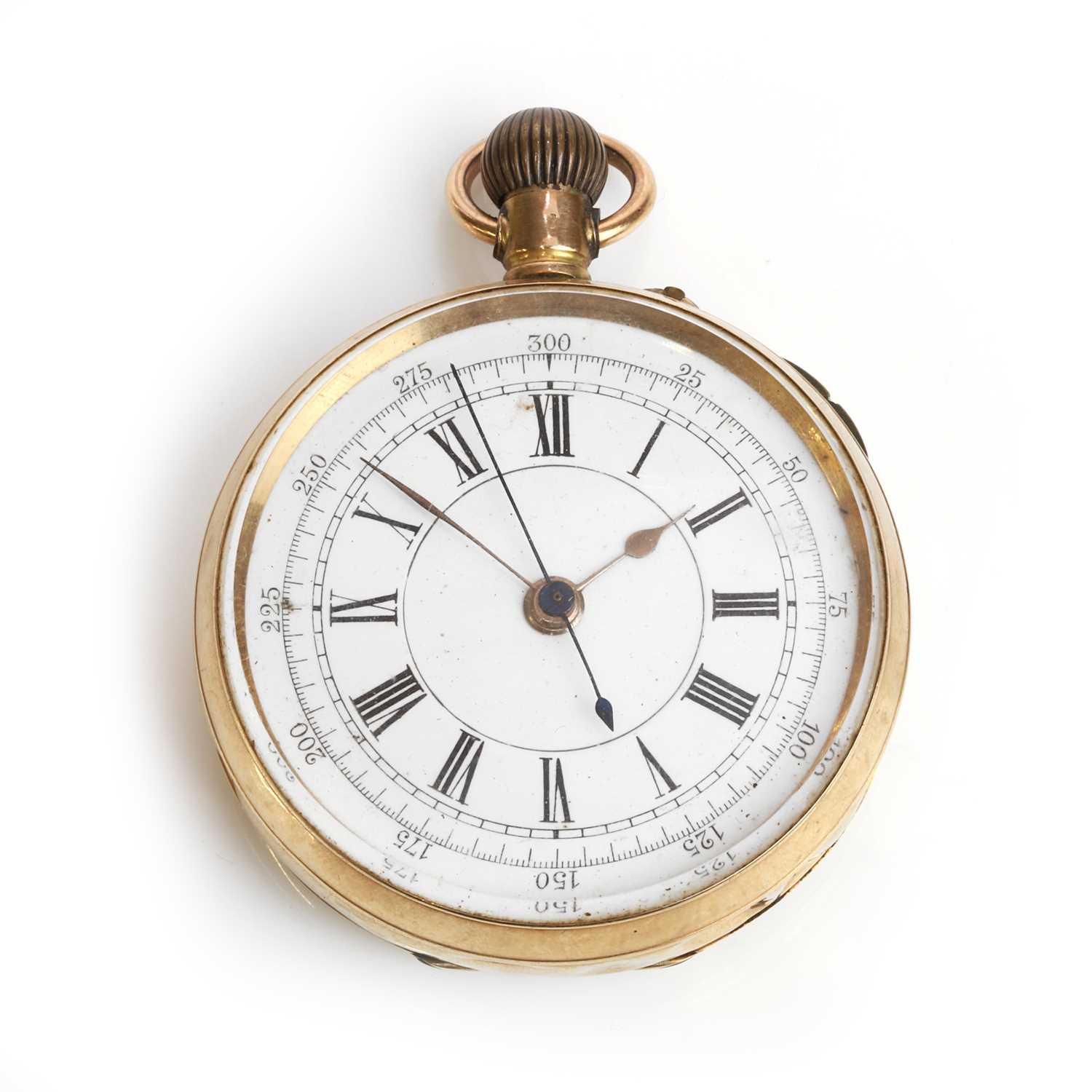 Lot 1297 - A 14ct gold open faced pocket watch