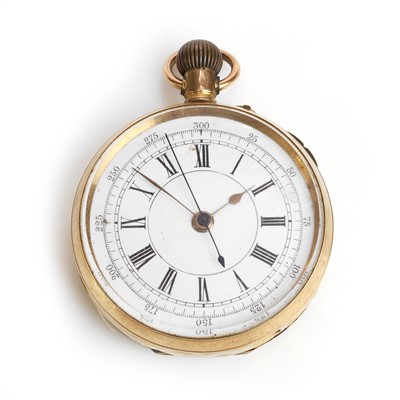 Lot 1297 - A 14ct gold open faced pocket watch