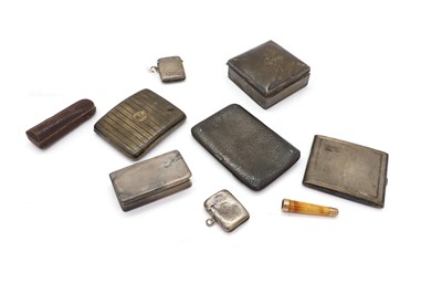 Lot 3 - A group of silver cigarette cases