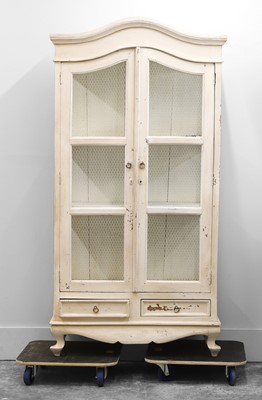 Lot 506 - A white painted armoire