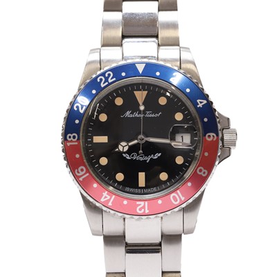 Lot 1321 - A stainless steel Mathey-Tissot automatic bracelet watch