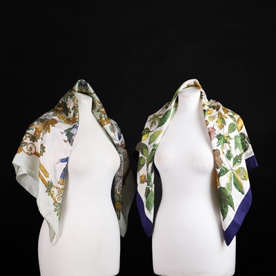 Lot 1430 - Two Hermès silk scarves