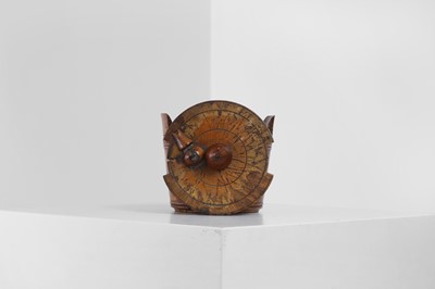 Lot 407 - A Karelian birch butter tub