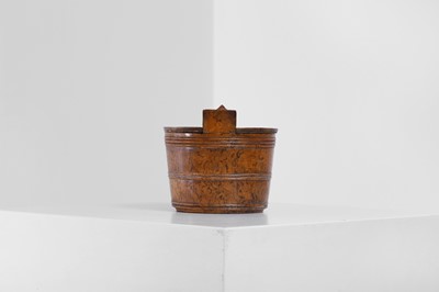 Lot 407 - A Karelian birch butter tub