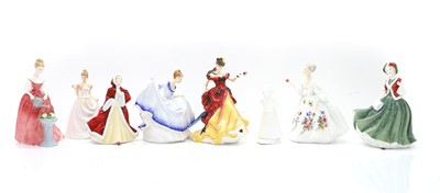 Lot 104 - Eight Royal Doulton figures
