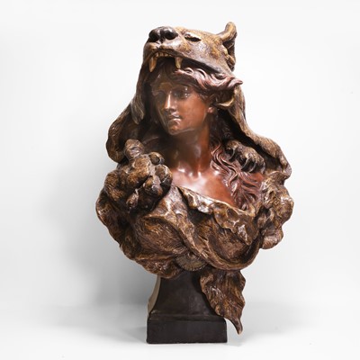 Lot 50 - Albert-Ernest Carrier-Belleuse (French, 1824-1887) for Goldscheider