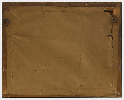 Lot 384 - A pair of reverse-painted glass pictures